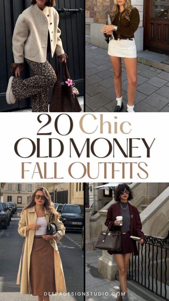 20 chic old money fall outfits to elevate style