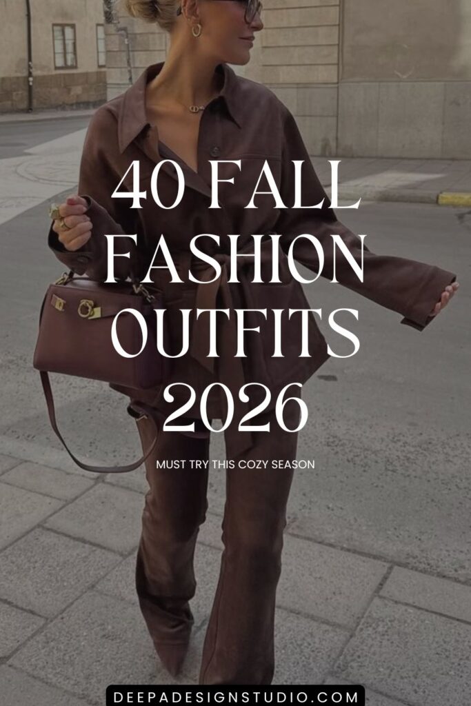 40 fall fashion outfit for 2026 - autumn outfit elegant and chic- deepadesignstudio