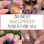 Fall Halloween nails for autumn nail designs