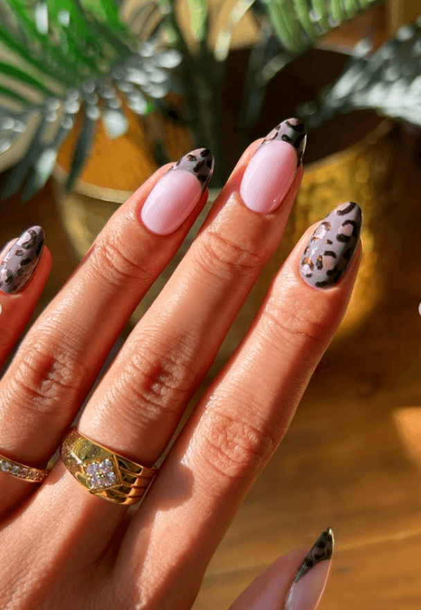 animal print nails for autumn september nail inspiration