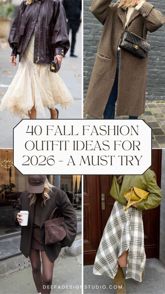 chic Fall fashion outfit ideas and elegant autumn outfits for 2026
