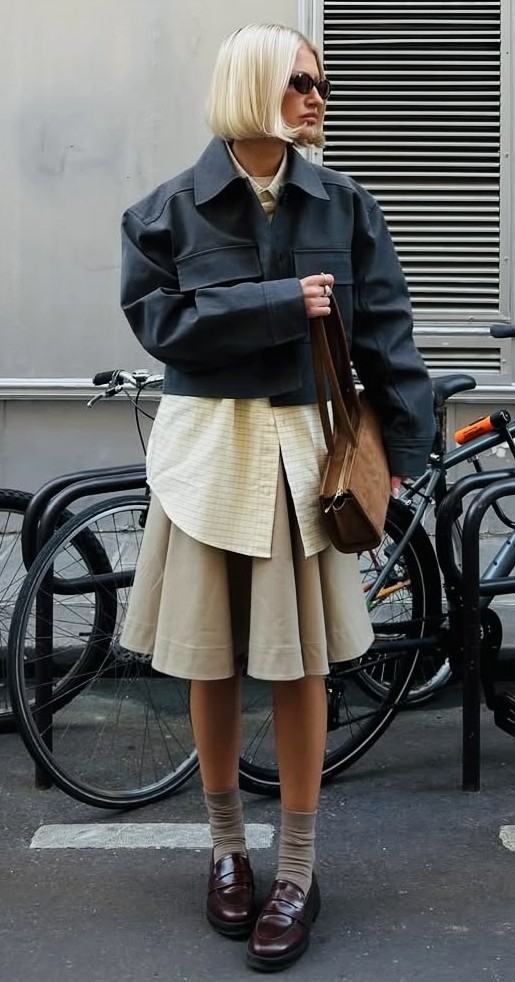 cropped jacket vintage fall fashion