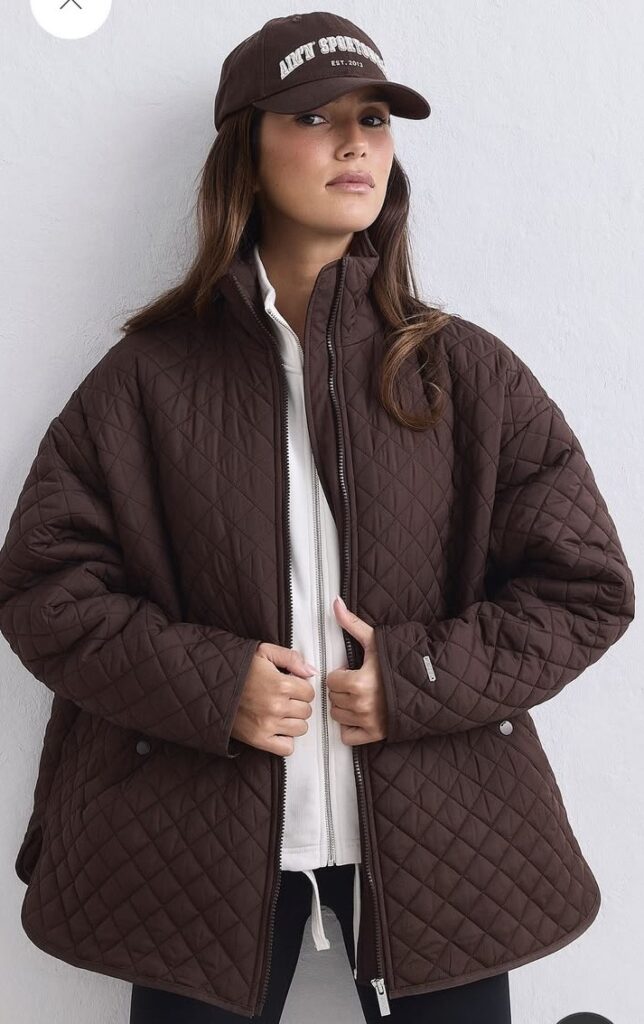 fall athleisure outfit jacket style
