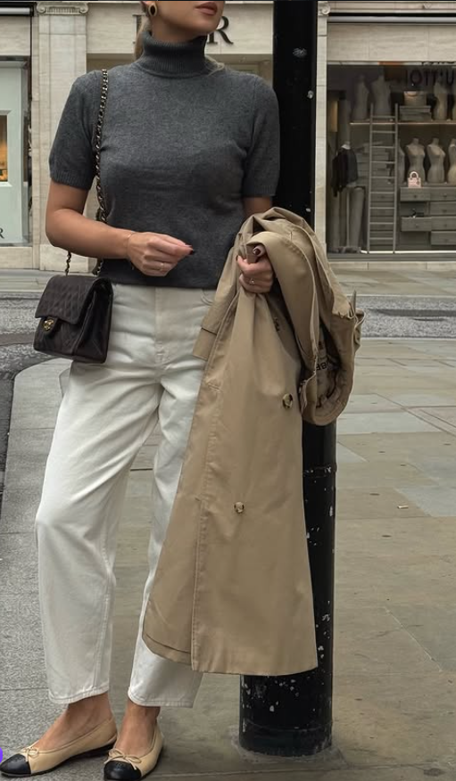fall fashion outfit transitional look for October