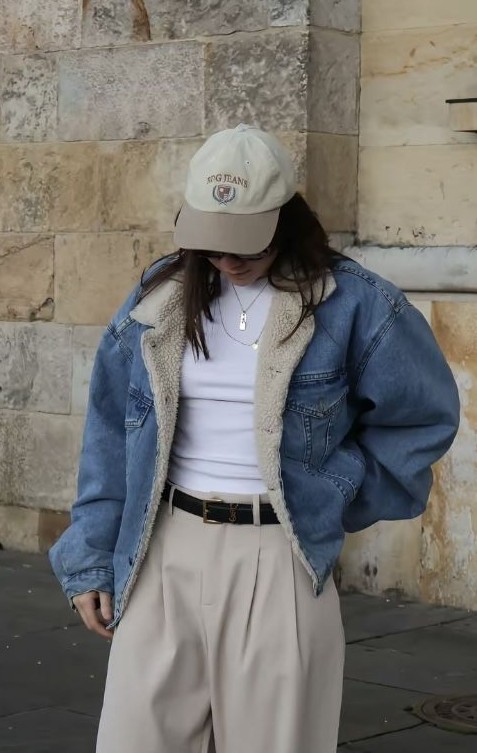 fleece denim jacket winter