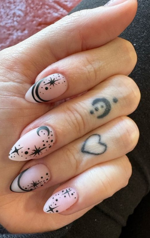 fun celestial nails