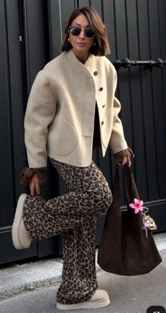 leopard print pants for fall fashion autumn outfit