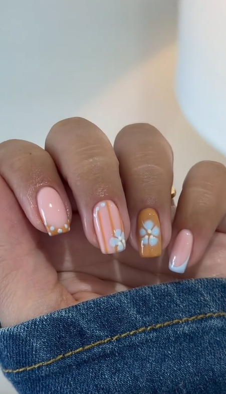 summer to autumn nails for September nails