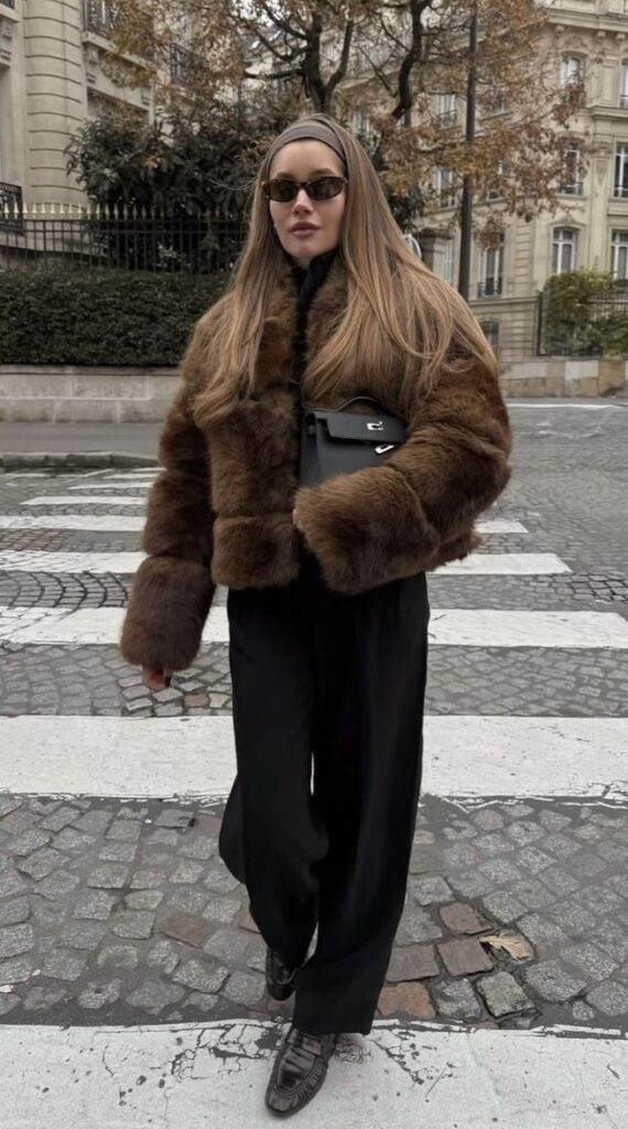 winter faux fur jacket