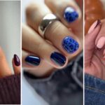 October Fall nails for autumn manicure
