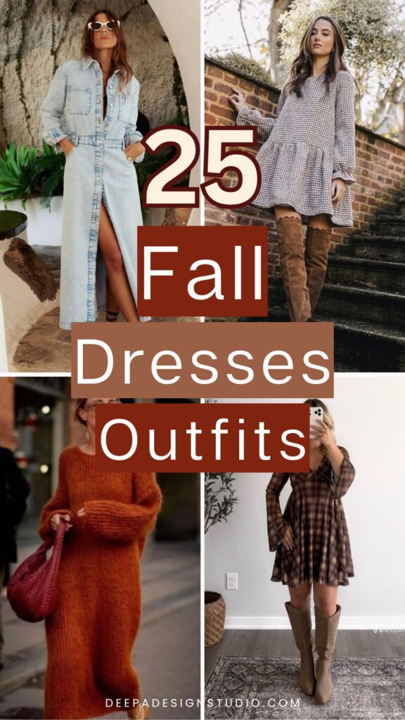 fall dress outfits for chic woman