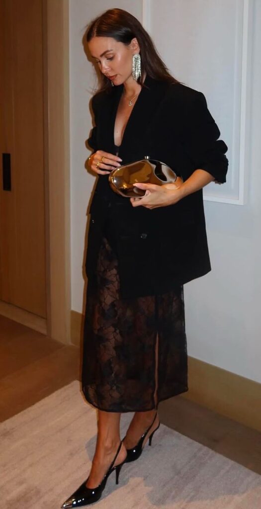 fall formal outfit - dinner party outfit