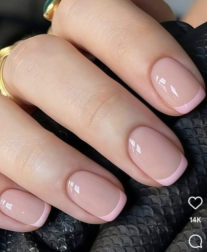 gel nude nails