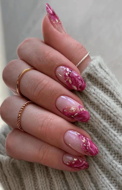 raspberry nails @isabelmaynails