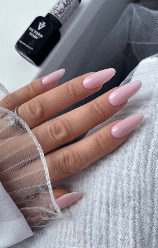 wedding nails milky pink @amanda.sudolll